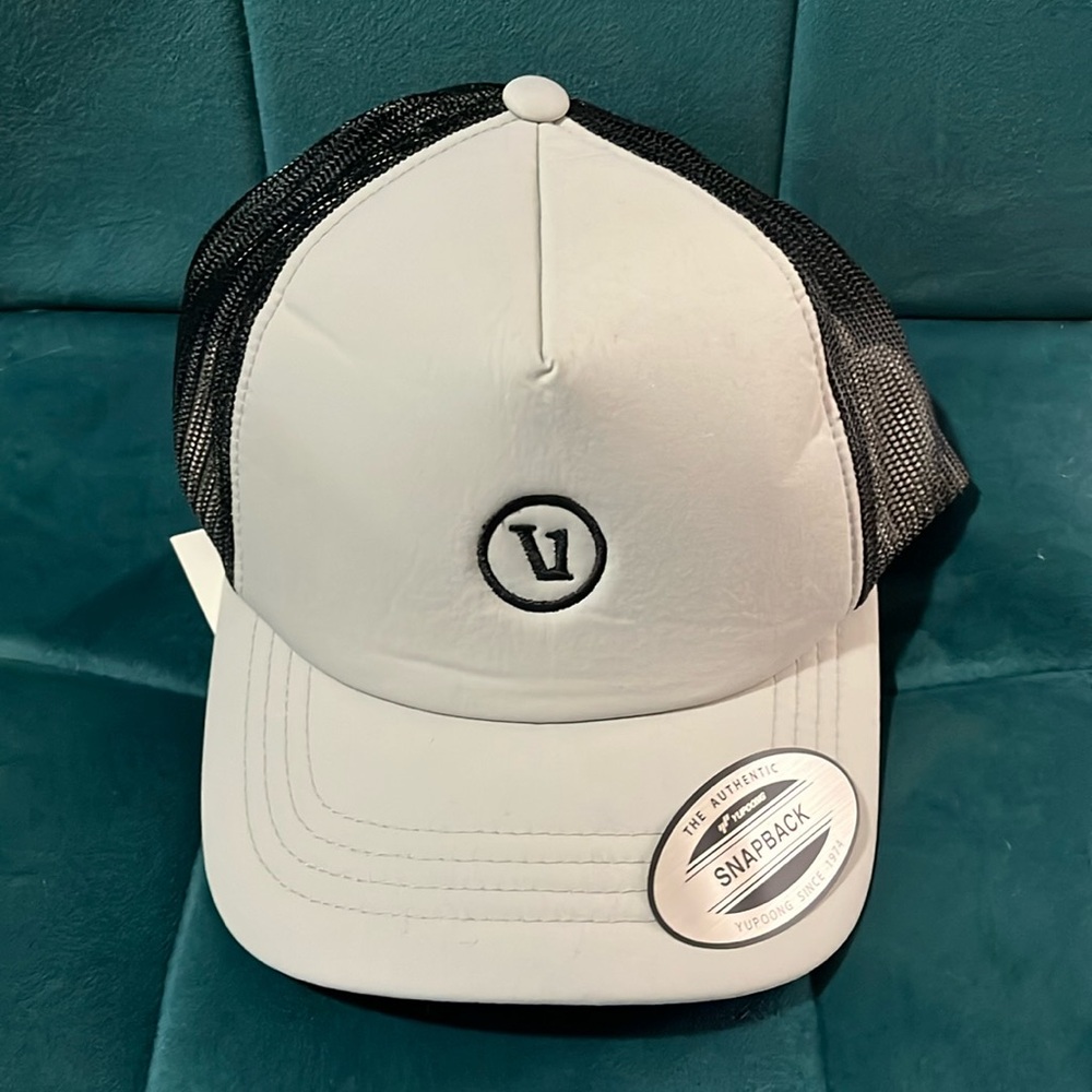 Vuori Black and White Trucker Hat